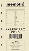 Kalendarze - Wkład kalendarzowy 2026 Memofix A6 Tns - kalendarz - miniaturka - grafika 1