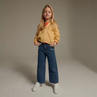 Bluzy dla dziewczynek - Reserved - Krótki kardigan - Beżowy - grafika 1