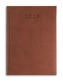KALENDARZ książkowy A5 terminarz DZIENNY 2025 BRĄZOWY Tury planer - Kalendarze - miniaturka - grafika 1