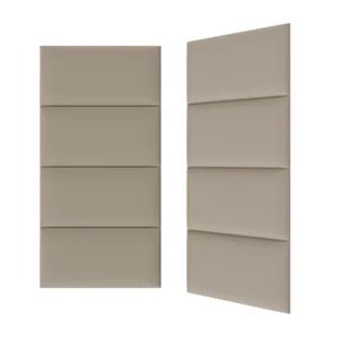 Panel tapicerowany Duo PP 60 x 30 cm Linora Cashmere - Panele ścienne i boazeria - miniaturka - grafika 1