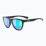 Okulary przeciwsłoneczne - Okulary przeciwsłoneczne UVEX Esntl Spirit black matt/mirror green - miniaturka - grafika 1