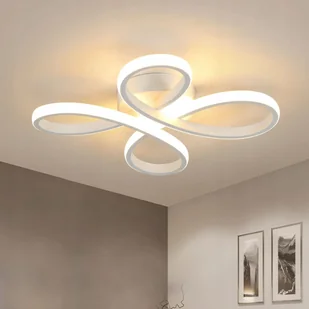 Lampa Sufitowa Led Żyrandol Nowoczesna 24W 3500K 2400LM - Lampy sufitowe - miniaturka - grafika 1