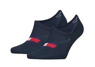 Skarpetki męskie - Tommy Hilfiger Skarpety 701223928 002 43-46 TH Men Footie 2P Flag - miniaturka - grafika 1