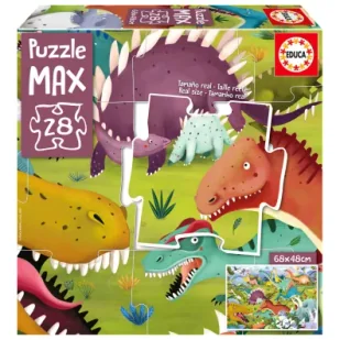 Puzzle XL 28 Dinozaury Educa - Puzzle - miniaturka - grafika 1