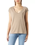 Koszulki i topy damskie - PIECES Damska koszulka PCKAMALA Tee NOOS BC T-Shirt, Silver Mink, M - miniaturka - grafika 1
