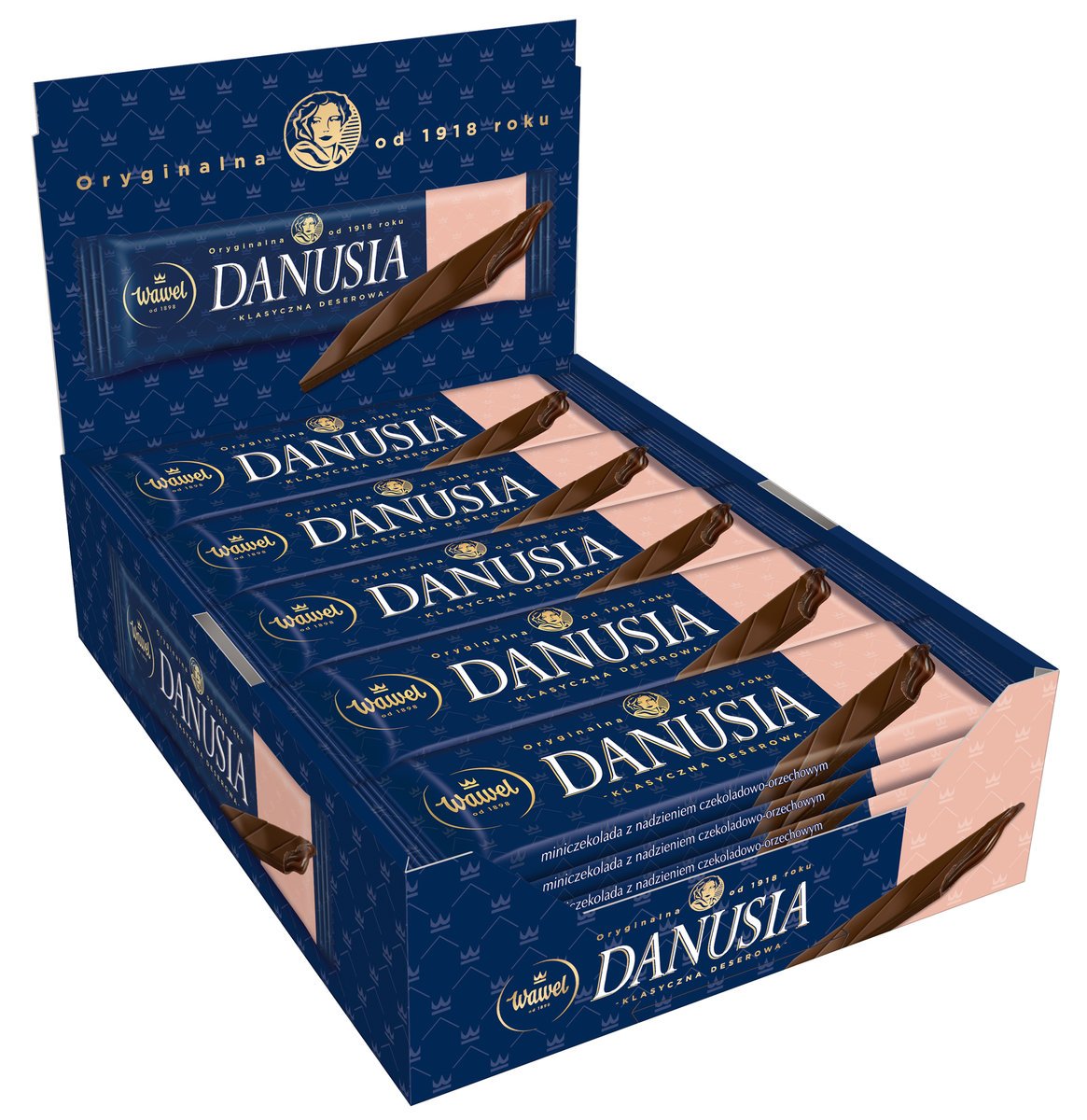Display MINIczekolada Baton Danusia Klasyczna Wawel 38g x 35 sztuk