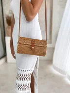 Torebki damskie - Torebka Rattanowa ATE LONG - miniaturka - grafika 1