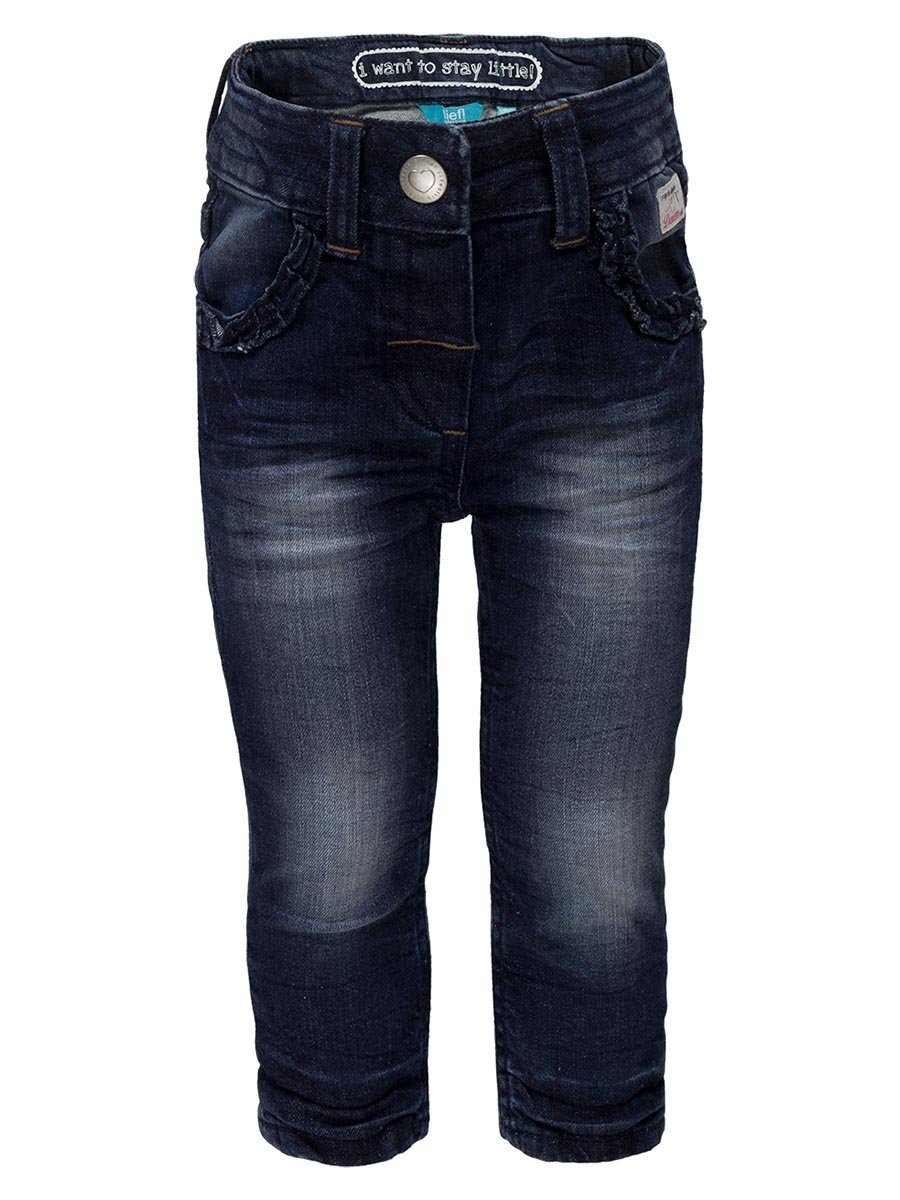 Jeansy dziewczęce granatowe Lief r.128