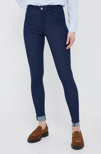 Tommy Hilfiger jeansy damskie kolor granatowy - Spodnie damskie - miniaturka - grafika 1