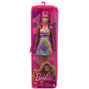 Lalki dla dziewczynek - Lalka Barbie Fashionistas Sukienka geometryczny wzór HBV22 - miniaturka - grafika 1