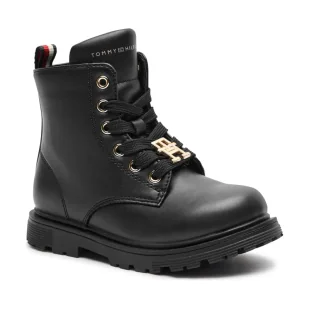 Tommy Hilfiger Botki - Buty dla dziewczynek - miniaturka - grafika 1
