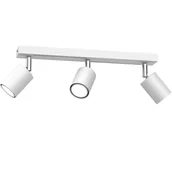 Lampy sufitowe - Biało-srebrny reflektor natynkowy do kuchni LX 4582 z serii STRIPER - miniaturka - grafika 1