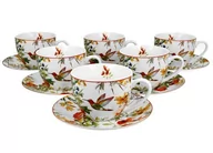 Serwisy do kawy i herbaty - Duo Gift Filiżanki ze spodkami 280 ml komplet 6 szt. LINNEA DUG_3185 - miniaturka - grafika 1