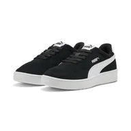 Buty trekkingowe damskie - Damskie sneakersy Court Lally z zamszu PUMA Black White - miniaturka - grafika 1