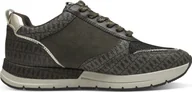 Trampki damskie - Tamaris damskie trampki sznurowane buty niskie buty zip 1-23732-41, rozmiar:37 EU, kolor:Zielony - miniaturka - grafika 1