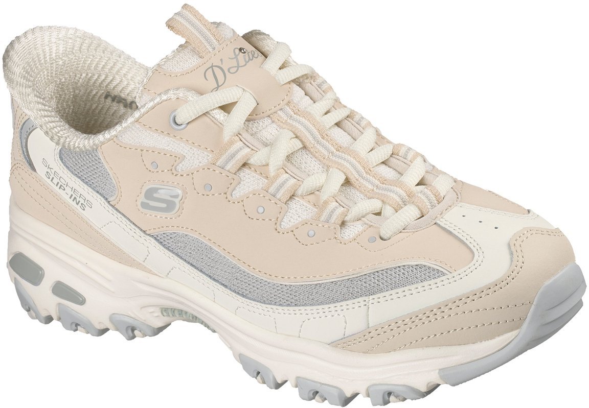 Skechers Skechers damskie klapki Slip-ins D'LITES SMOOTH NOSTALGIA 150537 NTGY 37,5