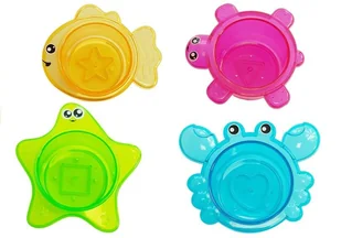 KOLOROWE ZABAWKI DO KĄPIELI ŻÓŁW - Zabawki do kąpieli - miniaturka - grafika 1