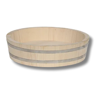 Taca drewniana okrągła do ryżu - Tace i patery - miniaturka - grafika 1