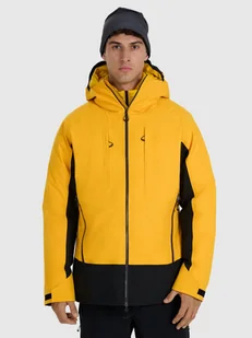 4F Kurtka trekkingowa przeciwdeszczowa membrana 20000+ męska - żółta L - Kurtki i kamizelki sportowe męskie - miniaturka - grafika 1
