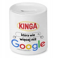 Skarbonki - Skarbonka Dla Kingi na Urodziny na Prezent z Nadrukiem ze Zdjęciem - miniaturka - grafika 1