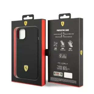 Eti na telefon Ferrari FEHMSIP14SBK do Apple iPhone 14 6,1" czarny/black hardcase Silicone Metal Logo Magsafe - Etui i futerały do telefonów - miniaturka - grafika 8