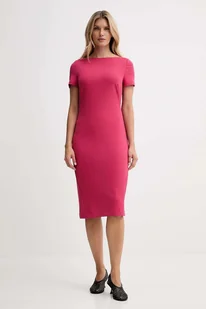 Calvin Klein sukienka kolor różowy mini prosta LV044D063G - Sukienki - miniaturka - grafika 1