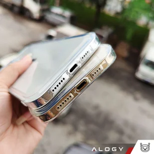Etui do iPhone 15 Pro obudowa Case silikonowe przezroczyste ochrona aparatu osłona obiektywów Alogy Slim - Etui i futerały do telefonów - miniaturka - grafika 11