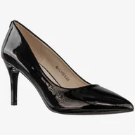 Czółenka - Szpilki Damskie Ekoskóra Buty Na Obcasie Klasyczne Goodin Czarne GD-FL342D Czarny 39 - miniaturka - grafika 1