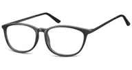 Okulary korekcyjne, oprawki, szkła - Okulary oprawki korekcyjne Nerdy zerówki Sunoptic CP143 czarne - miniaturka - grafika 1