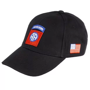 FOSTEX - Czapka z daszkiem 82nd Airborne - Czarna - Czapki męskie - miniaturka - grafika 1