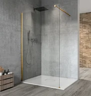 Kabiny prysznicowe - GELCO Kabina prysznicowa narożna VARIO GOLD WALK IN 110x200 profil złoty szkło przezroczyste z powłoką Coated Glass bez wspornika GX1211GX1016 - miniaturka - grafika 1