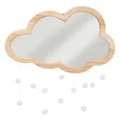 Karuzele dla niemowląt - Lustro Chmurka Z Pomponami, 40 X 36 Cm - miniaturka - grafika 1