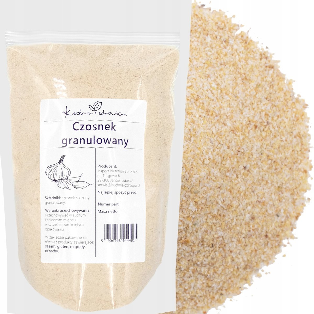 Czosnek granulowany Kuchnia Zdrowia 500 g