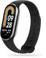 Akcesoria do smartwatchy - Pasek Silikonowy Xiaomi Smart Band 8/8 NFC, czarny - miniaturka - grafika 1