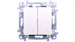 Kontakt Simon Łącznik schodowy podwójny z podświetleniem LED (moduł) 10AX, 250V~ - Wyłączniki światła i elektryczne - miniaturka - grafika 1