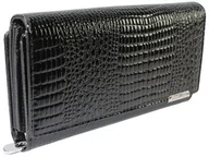 Portfele - Portfel Damski Jennifer Jones Skóra Naturalna Długi MAX Z Dodatkowym Organizerem 5199-2 RFID CZARNY 19,5 x 10 x 3,5 [cm] - miniaturka - grafika 1