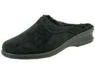 Kapcie damskie - Rohde damskie kapcie domowe Farun 2510, rozmiar:42 EU, kolor:Czarny - miniaturka - grafika 1