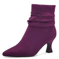 Botki damskie - MARCO TOZZI Damskie botki na obcasie 2-25327-43, Grape, 39 EU - miniaturka - grafika 1
