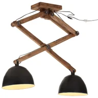 Lampy ogrodowe - vidaXL Lampa sufitowa 25 W, czarna, 29x18x85 cm, E27 - miniaturka - grafika 1