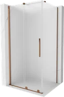 Kabiny prysznicowe - Mexen Velar kabina prysznicowa rozsuwana 110x85 cm, szron, różowe złoto - 871-110-085-31-55 - miniaturka - grafika 1