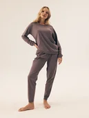 Piżamy damskie - Piżama damska Renya Esotiq szary S - miniaturka - grafika 1