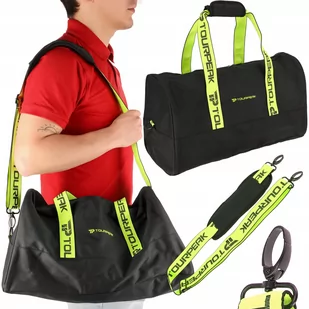 TORBA PODRÓŻNA MATERIAŁOWA TRENINGOWA SPORTOWA BASEN SIŁOWNIA FITNESS - Torby sportowe - miniaturka - grafika 1