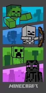 Ręcznik Bawełna 140X70Cm Minecraft Creepers Ii - Ręczniki - miniaturka - grafika 1