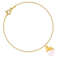 Bransoletki - MYNESS Bransoletka z kotkiem z perełką Swarovski /1951/ - miniaturka - grafika 1