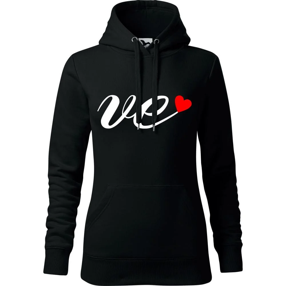 Damska Bluza Z Kapturem - Lo Ve 02 Czarny S