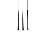 Lampy sufitowe - Azzardo Lampa wisząca STYLO 3 Black by MD 1220- 3 BK - miniaturka - grafika 1