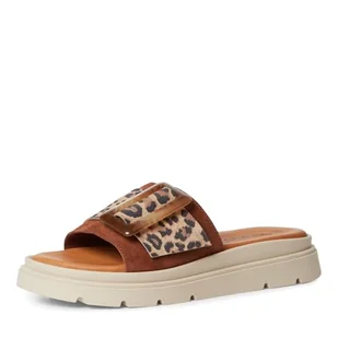 Tamaris Klapki damskie 1-27234-44, koniak leopard, 38 EU - Klapki i japonki damskie - miniaturka - grafika 1