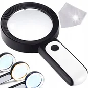 Mikroskopy i lupy - Lampka Biurkowa LED Lampa Kosmetyczna Kreślarska 8x LUPA Powiększająca - miniaturka - grafika 1