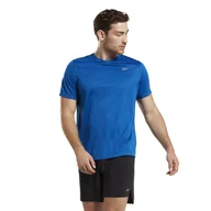 Koszulki męskie - Męska Koszulka z krótkim rękawem REEBOK RUNNING GFX TEE HY2710 – Niebieski - miniaturka - grafika 1