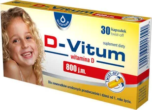 Oleofarm SP. Z O.O. D-Vitum 800j.m. witamina D dla dzieci od 1 roku życia i wcześniaków 30 kapsułek twist-off 4094253 - Witaminy i minerały Oleofarm SP. Z O.O. D-Vitum 800j.m. witamina D dla dzieci od 1 roku życia i wcześniaków 30 kapsułek twist-off 4094253 - Witaminy i minerały - miniaturka - grafika 1